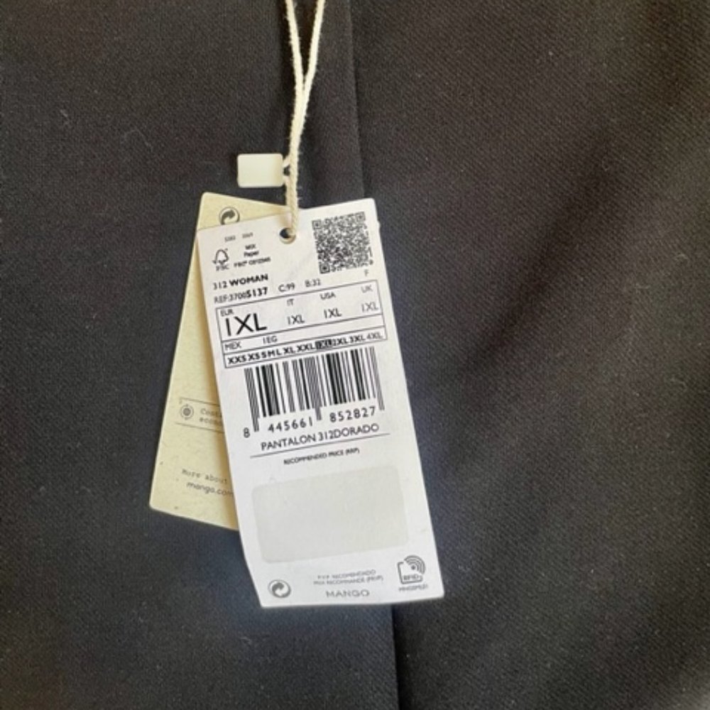 Mango Cropped Button Pants 1XL - NWT - Picture 10 of 10